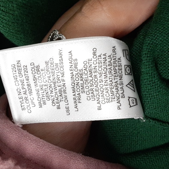 Vince Camuto Lantern Sleeve Sheer Emerald Kelly Green Sweater - Picture 10 of 10